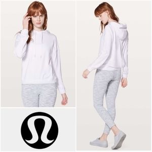 LULULEMON 4 Twisted & Tucked Pullover Hoodie White Size 4 W3AVHS